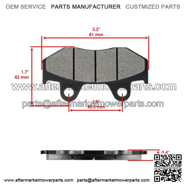 Front Brake Pads & Rear Brake Shoes for Honda Elite 110 NHX110 2010 2011 - Image 3