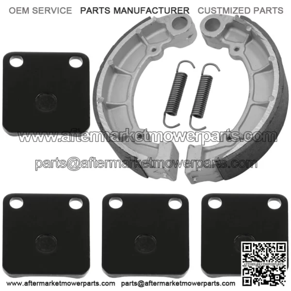 Front Brake Pads & Rear Shoes for Kawasaki KVF400 Prairie 400 1998 99 00 01 02 - Image 5