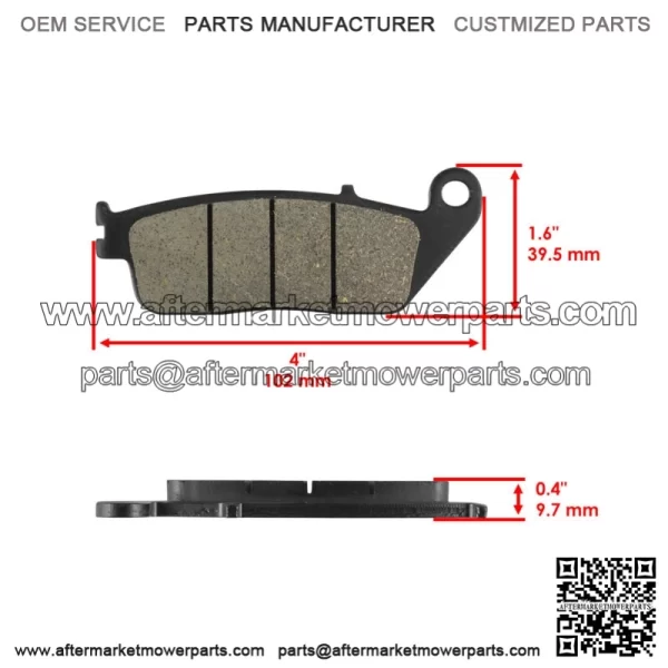 Front Brake Pads Rear Brake Shoes for Honda VT750C VT750CD Shadow Deluxe 98-02 - Image 3