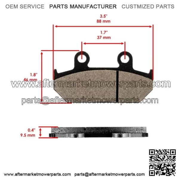 Front Brake Pads & Rear Shoes for Honda VT600Cd Shadow 600 VLX Deluxe 1993 - Image 3
