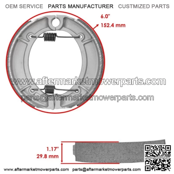 for Yamaha XS400R Seca 400R 1982 1983 Front Brake Pads & Rear Brake Shoes - Image 2