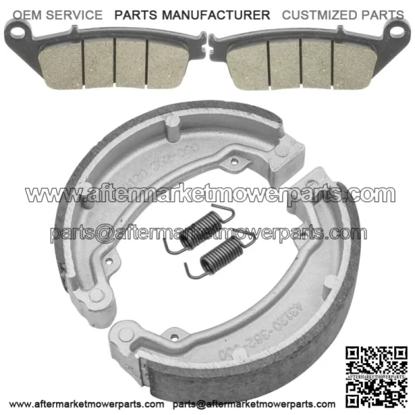 Front Brake Pads & Rear Brake Shoes for Honda Nas250 Nighthawk 250 1992 - Image 4