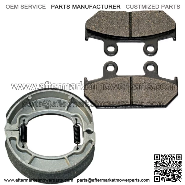 Front Brake Pads & Rear Brake Shoes for Honda NX650 Dominator 1988 1989