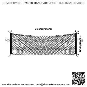 110*40cm Trunk Cargo Net Nylon Mesh for Ford F150 Silverado GMC Sierra Dodge RAM (For: More than one vehicle)