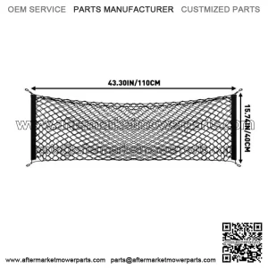 110*40cm Trunk Cargo Net Nylon Mesh for Ford F150 Silverado GMC Sierra Dodge RAM