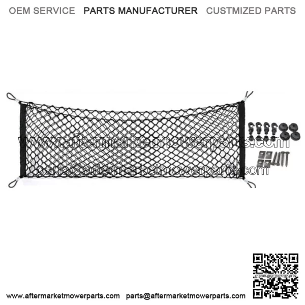 4Hook 110*40cm CARGO NET Car Accessory Trunk Parts Nylon Elastic Mesh Organizer (For: Ford F-150)