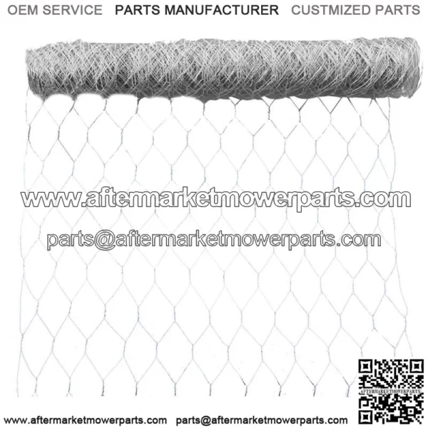 72"x150' Galvanized Poultry Net Metal Mesh Fencing Chicken Wire 2" Holes Rustic - Image 2
