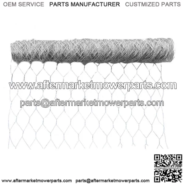 72"x150' Galvanized Poultry Net Metal Mesh Fencing Chicken Wire 2" Holes Rustic - Image 3