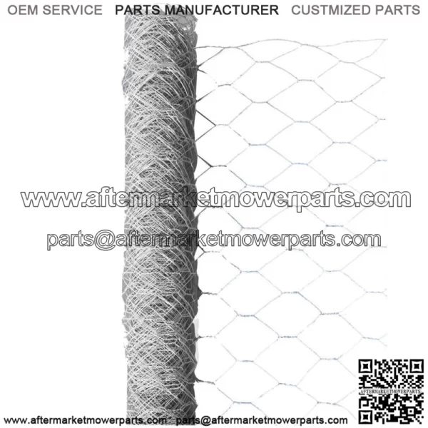 72"x150' Galvanized Poultry Net Metal Mesh Fencing Chicken Wire 2" Holes Rustic - Image 4