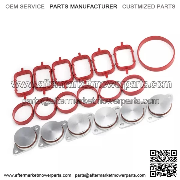 BMW Diesel Engine Vortex Swirl Flap Repair Kit 33MM 6PCS with Leather Ring #Silver - Image 2