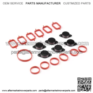 BMW Diesel Engine Eddy Swirl Flap Repair Kit 33MM 6PCS with Leather Ring #Black