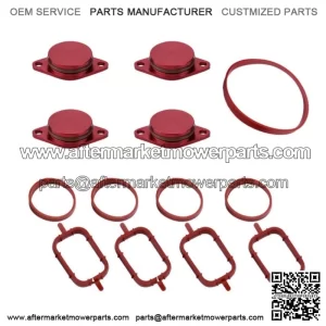 BMW Diesel Engine Vortex Swirl Flap Repair Kit 33MM 4PCS with Leather Ring #Red