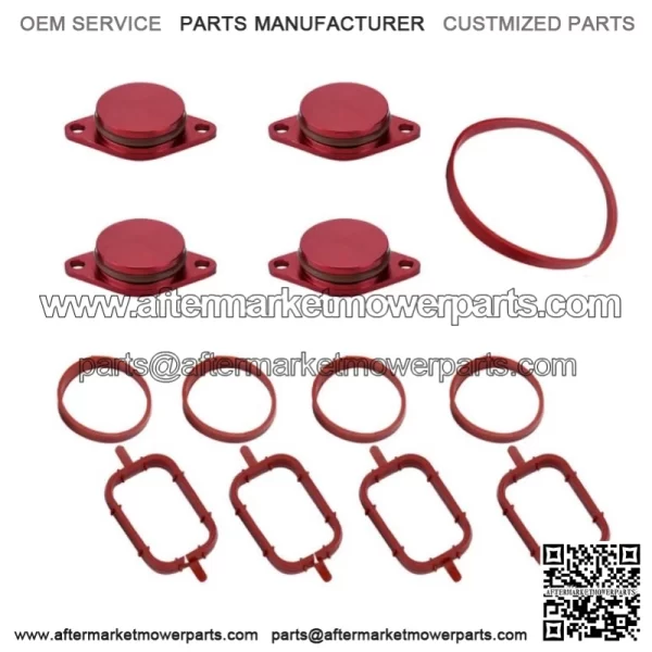 BMW Diesel Engine Vortex Swirl Flap Repair Kit 33MM 4PCS with Leather Ring #Red