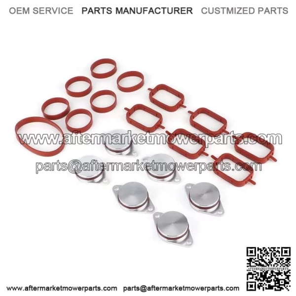 BMW Diesel Engine Vortex Swirl Flap Repair Kit 22MM 6PCS with Leather Ring #Silver - Image 2