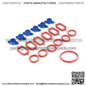BMW Diesel Engine Eddy Swirl Flap Repair Kit 22MM 6PCS with Leather Ring #Blue