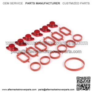 BMW Diesel Engine Vortex Swirl Flap Repair Kit 22MM 6PCS with Leather Ring #Red