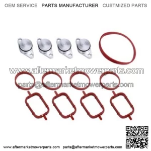 BMW Diesel Engine Vortex Swirl Flap Repair Kit 22MM 4PCS with Leather Ring #Silver