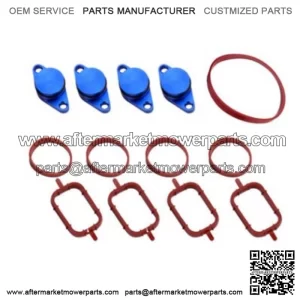 BMW Diesel Engine Vortex Swirl Flap Repair Kit 22MM 4PCS with Leather Ring #Blue