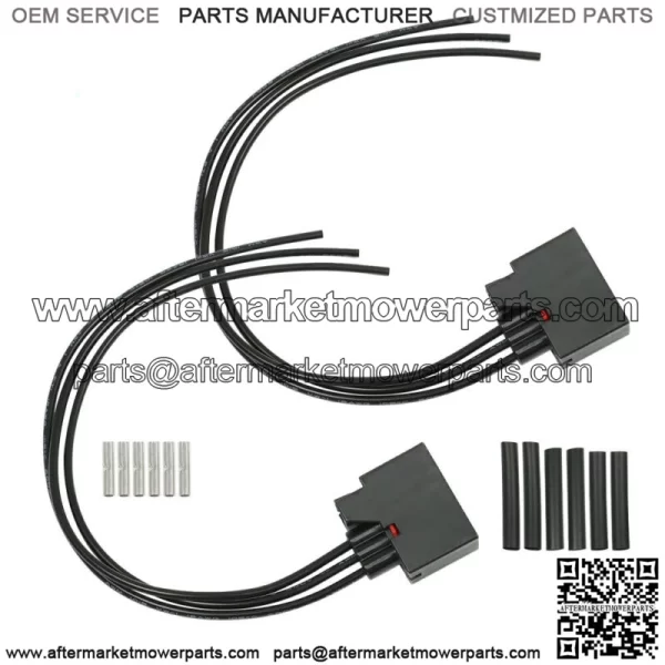 2X Front Turn Signal Light Connector Plug Harness For Jeep Wrangler JK 2007-2018