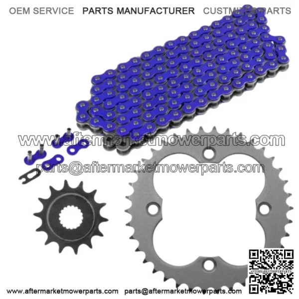 Blue Drive Chain And Sprockets Kit for Honda TRX450R Sportrax 450 2X4 2004 05 (For: Honda)