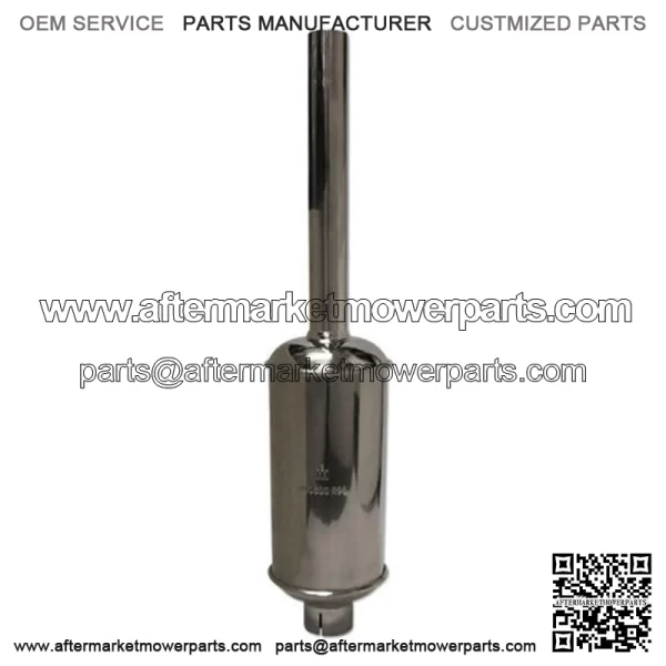 350600R95 Polished Stainless Steel Muffler Fits FARMALL Super H HV W4 300 350 14