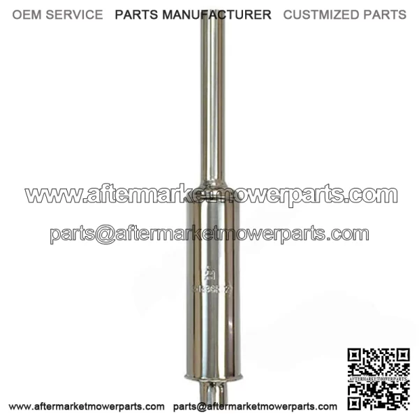 356003R91 Polished Stainless Steel Muffler Fits IH Fits FARMALL Fits Cub