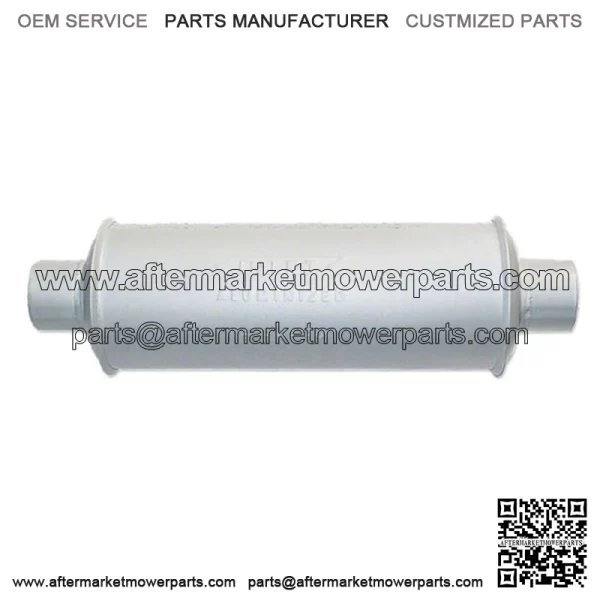 OLS061 Muffler, Horizontal Round Body - Fits Oliver Model 70