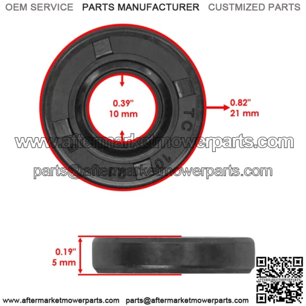 93101-10090-00 Water Pump Seal For Yamaha Blaster 200 YFS200 1988-2006 ATV (For: 2006 Yamaha Rhino 660) - Image 2