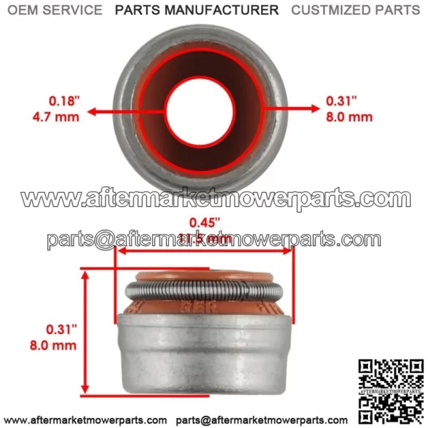 4x Valve Stem Seal for Can-Am Commander 1000R / Max 1000R 2018 / 420430420 - Image 2