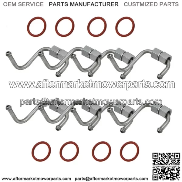 Set of 8 Fuel Injector Oring Line & Seal For Ford 6.4L Powerstroke Diesel AP0027