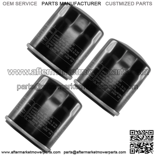 3 Pack Oil Filter for Yamaha YFM660 Grizzly YXR660 Rhino YFM450 Kodiak YYFM450Fx (For: 2006 Yamaha Rhino 660) - Image 5