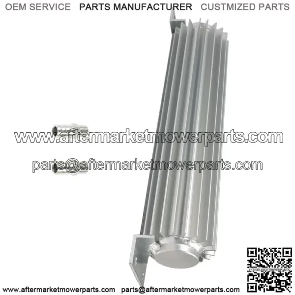 12" Dual Pass Aluminum Finned Transmission Oil Cooler w/ 1/4" NPT fittings