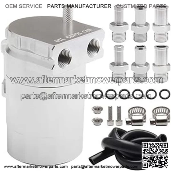 05007 Engine Oil Breathing Pot # Silver