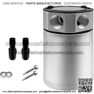 05018 Oil Breather Pot # Silver