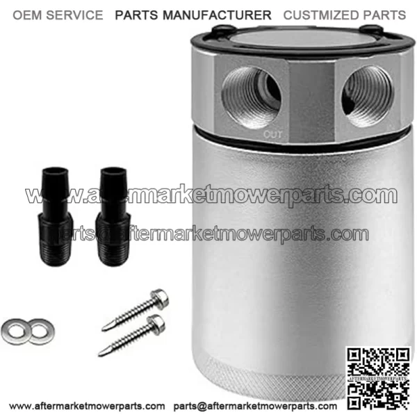 05018 Oil Breather Pot # Silver