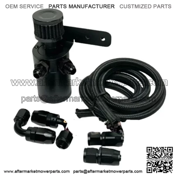 05018 Oil Breather Pot Oil Distribution Pipe-AN6# Black
