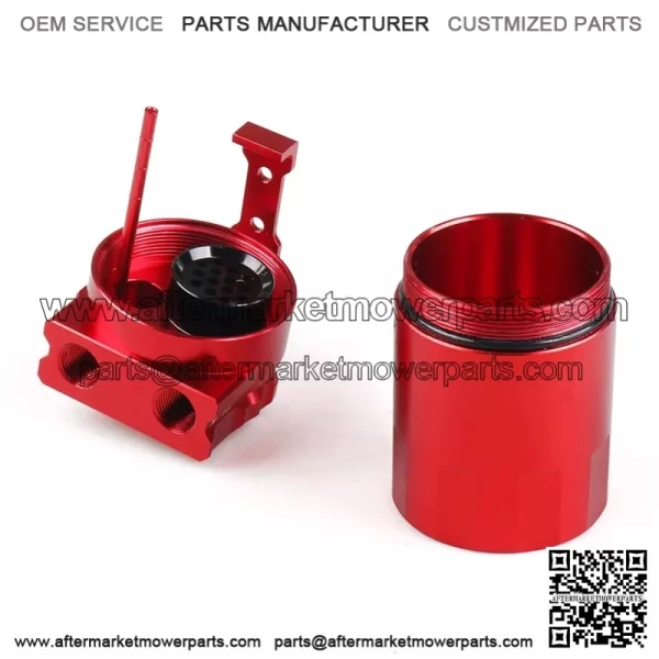 0503 2 Engine Oil Breather Pot # Red - Image 3
