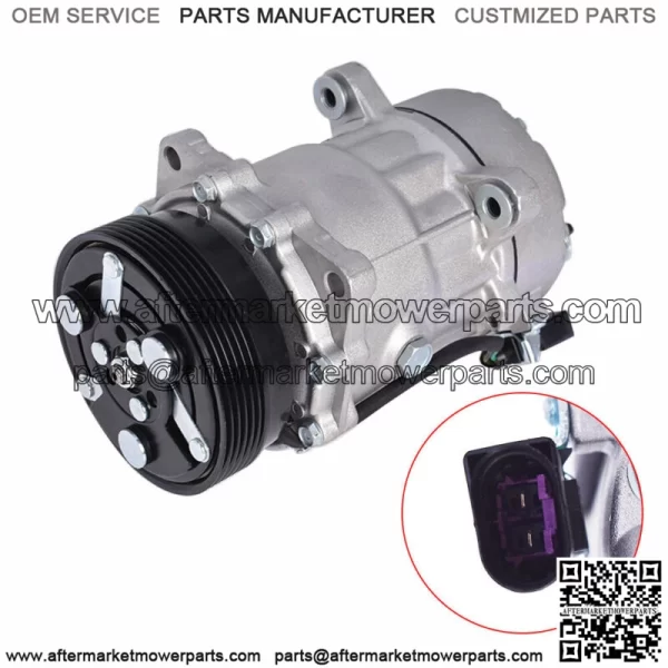 A/C AC Compressor For Audi TT,Quatro,Volkswagen Jetta,Golf Beetle SD7V16 2.0L - Image 2