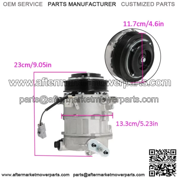 For Chrysler 200 2015-2017 Jeep Cherokee 2014-2021 A/C Compressor w/ Clutch 2.4L - Image 2