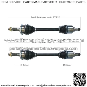 Front CV Axles Shafts Pair for Toyota Tundra Sequoia 00-07 4WD Set (For: Toyota)