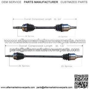 Pair Set of 2 Front CV Axle Shafts For Toyota Yaris 2007-2017 (For: Toyota)