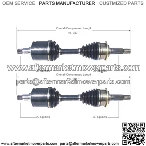 For Toyota Tacoma 4Runner 4WD 95-04 Pair of Front CV Axle Shafts Set (For: Toyota)