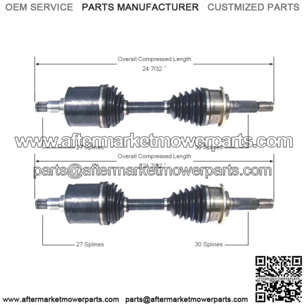 For Toyota Tacoma 4Runner 4WD 95-04 Pair of Front CV Axle Shafts Set (For: Toyota)