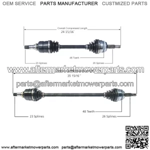 Pair Set of 2 Front CV Axle Shafts For Corolla S LE CE Automatic FWD (For: Toyota)