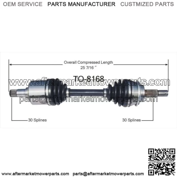 Front CV Axle Shaft for Toyota 4Runner FJ Cruiser Tacoma 4x4 4WD TO8168 (For: Toyota) - Image 2