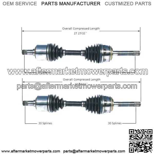 Pair Set 2 Front CV Axle Shafts For Lexus LX470 Toyota Land Cruiser 4WD (For: Toyota)