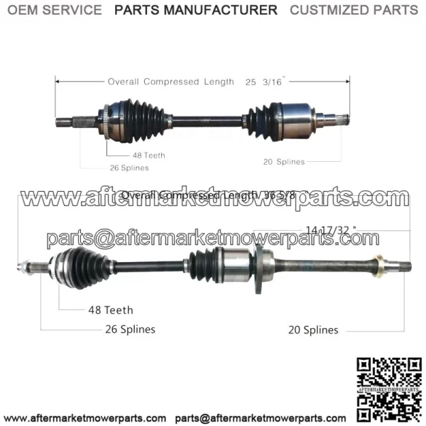Front CV Axle Shaft Kit for 2003-2006 Toyota Matrix XRS (For: Toyota)