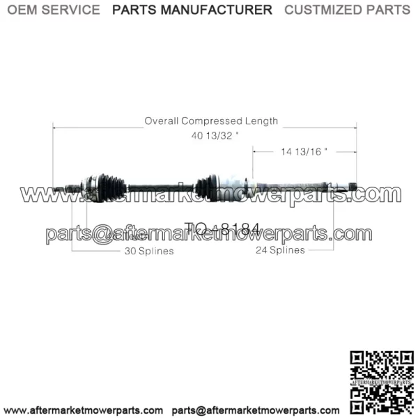 For Toyota Sienna 04-10 FWD Front Passenger Right CV Axle Shaft TO-8184 (For: Toyota)