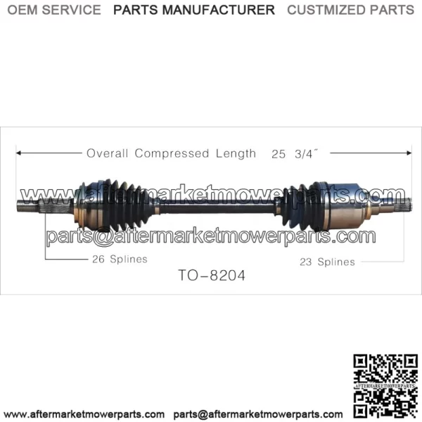 Fits Toyota Yaris 2006 2007 2008 2009 2X Front CV Axle Joint Shaft (For: Toyota) - Image 3