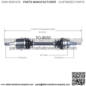 Front CV Axle Shaft Joint Left Fits 2003 Toyota Camry 2004 Lexus RX330 (For: Toyota)